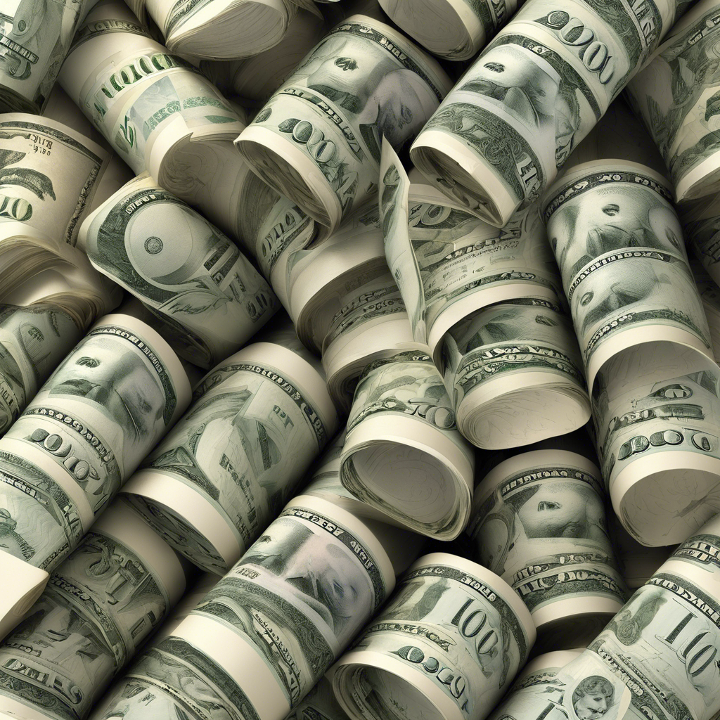 Image of rolled-up 100-dollar bills symbolizing financial strength and wealth after our credit repair services.